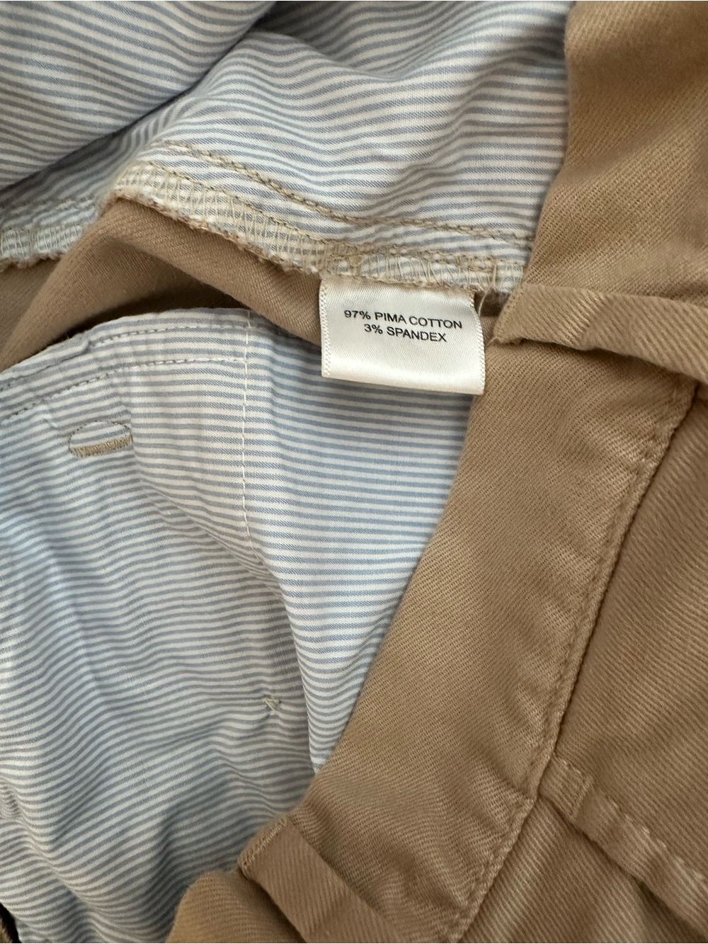 Peter Millar Crown Flat Front Chino Pants - Khaki Tan 32 - Picture 6 of 9